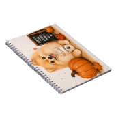 Pomeranian Pompoen Specerij Notitieboek (Rechterzijde)