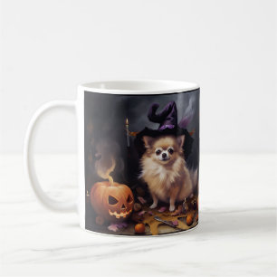 Pomeranian Pompoenen Halloween Griezelen Koffiemok
