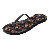 Pomeranian Pompoenen Halloween Griezelen Teenslippers (Schuin)
