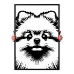 Pomeranian Pop Art Wit & Zwart Chic Esthetiek Poster<br><div class="desc">Breng een vleugje hoogwaardige mode naar uw muren met onze Pomeranian Pop Art Poster. Deze zwart-wit chique esthetische print legt de pluizige persoonlijkheid van de Pom vast in een strakke,  minimalistische stijl. Ontworpen voor het moderne huis,  het is waar 'hond persoon' en 'kunstverzamelaar' samenkomen.</div>