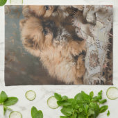 Pomeranian Puppy Trio Theedoek (Gevouwen)