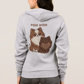 Pomeranian Puppy's  Hoodie (Achterkant)