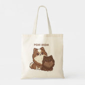 Pomeranian Puppy's Tote Bag (Achterkant)