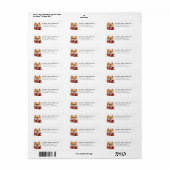 Pomeranian Retouradres Label (Full Sheet)