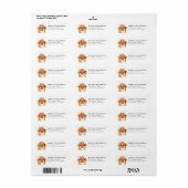 Pomeranian Retouradres Label (Full Sheet)