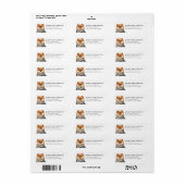 Pomeranian Retouradres Label (Full Sheet)