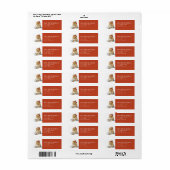Pomeranian Retouradreslabel Etiket (Full Sheet)