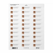 Pomeranian Retouradreslabel Etiket (Full Sheet)