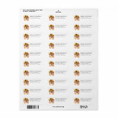 Pomeranian retouradreslabel etiket (Full Sheet)