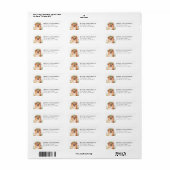 Pomeranian Retouradreslabel Etiket (Full Sheet)