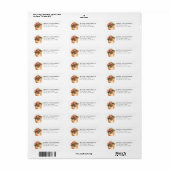 Pomeranian Retouradreslabel Etiket (Full Sheet)