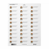 Pomeranian Retouradreslabel Etiket (Full Sheet)