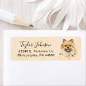 Pomeranian retouradreslabel etiket (Insitu)