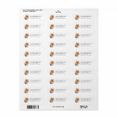 Pomeranian Retouradreslabel Etiket (Full Sheet)