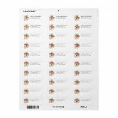 Pomeranian Retouradreslabel Etiket (Full Sheet)