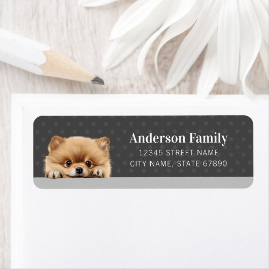 Pomeranian Return Address Labels (Insitu)