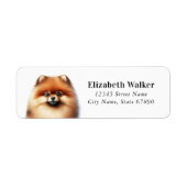 Pomeranian Return Address Labels (Voorkant)