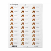 Pomeranian Return Address Labels (Full Sheet)