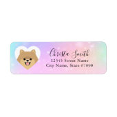 Pomeranian Return Address Labels (Voorkant)