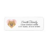 Pomeranian Return Address Labels (Voorkant)