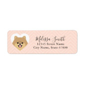 Pomeranian Return Address Labels (Voorkant)