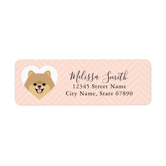 Pomeranian Return Address Labels (Voorkant)