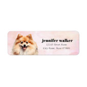 Pomeranian Return Address Labels (Voorkant)