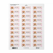 Pomeranian Return Address Labels (Full Sheet)