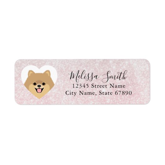 Pomeranian Return Address Labels (Voorkant)