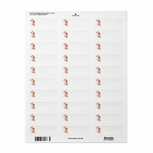 Pomeranian Return Address Labels (Full Sheet)