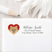 Pomeranian Return Address Labels (Insitu)