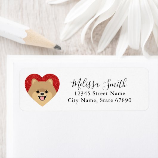 Pomeranian Return Address Labels (Insitu)