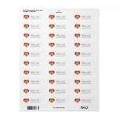 Pomeranian Return Address Labels (Full Sheet)