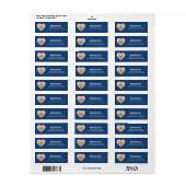 Pomeranian Return Address Labels (Full Sheet)