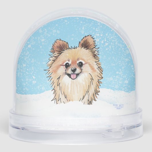 Pomeranian Sneeuwbol (Achterkant)