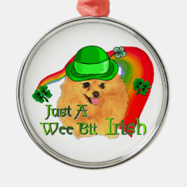 Pomeranian St. Patrick's Day Metalen Ornament