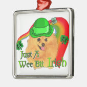 Pomeranian St. Patrick's Day Metalen Ornament (Links)