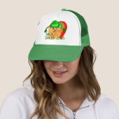 Pomeranian St. Patrick's Day Trucker Pet (In situ)