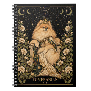 Pomeranian, Starlit Tarot Kunst Notitieboek