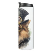 Pomeranian Steampunk Hond Thermosbeker (Geroteerd rechts)