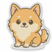 Pomeranian Sticker (Voorkant)