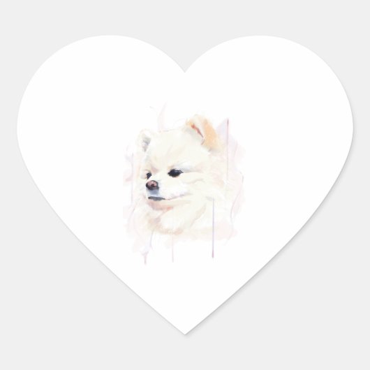 Pomeranian Sticker Label, Hondenliefhebbers (Voorkant)