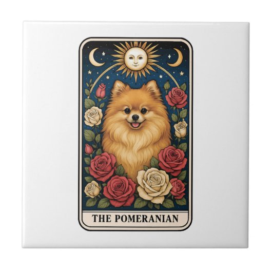 Pomeranian Tegeltje (Voorkant)
