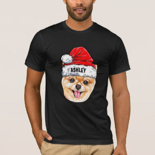Pomeranian Terrier Kerstmuts Hond Groot T-shirt