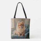 Pomeranian Tote Bag (Achterkant)