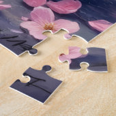 Pomeranian Twilight Blossom Tuin Kunst Legpuzzel (Zijkant)