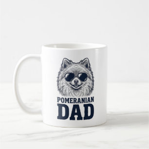 Pomeranian vader vintage gravure hond liefhebber d koffiemok