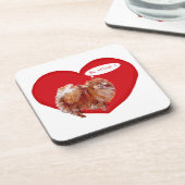 Pomeranian Valentijn Bier Onderzetter (Linkerzijde)