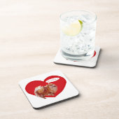 Pomeranian Valentijn Bier Onderzetter (Rechterzijde)