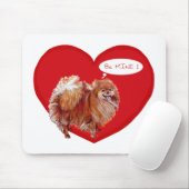 Pomeranian Valentijn Muismat (Met muis)